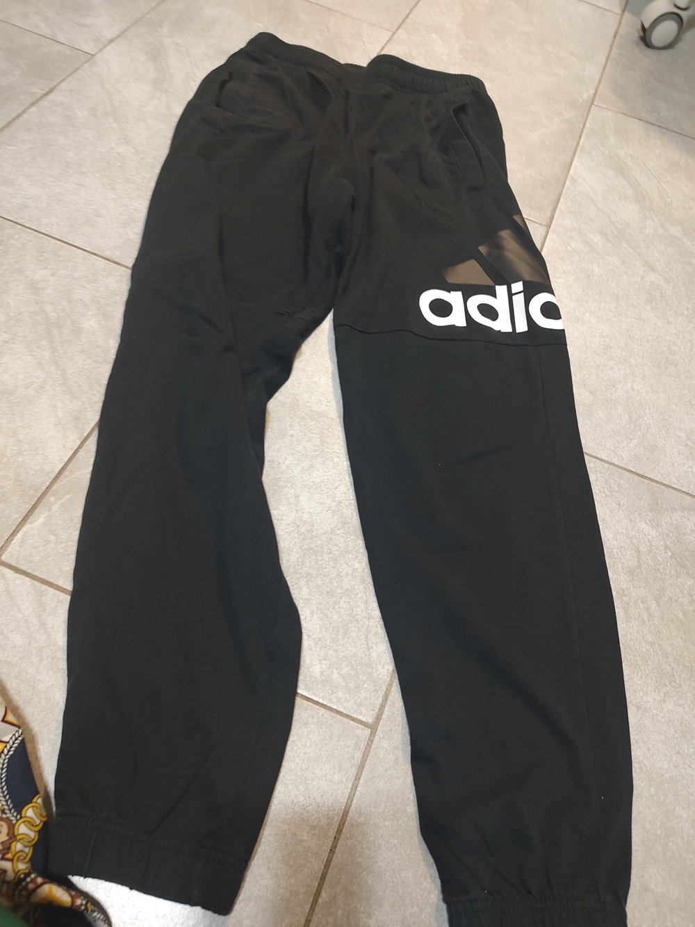 adidas Kids Black Logo Jogger Pants